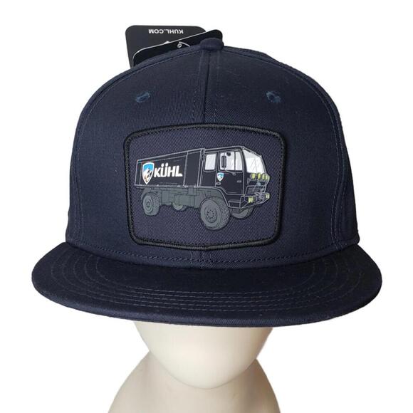 Kuhl Men's OS Navy Flatbill Embroidered Kuhl Truck Snap Back Hat - Picture 1 of 6